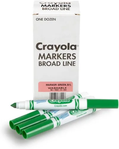 Crayola 12 marcadores lavables a granel, color verde