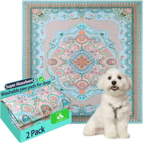 Miniatura 11 de Aitmexcn Almohadilla lavable para orina de perro, 100% impermeable, tapete de entrenamiento para cachorros o perros mayores, almohadillas Color Paws