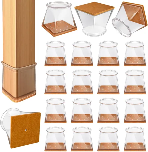 Miniatura 12 de 24 Piezas Protectores de Piso para Patas de Silla para Pisos de Madera Dura Cubiertas de Silicona para Proteger Pisos de Baldosas de Madera