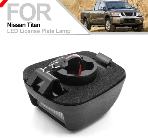 Miniatura 4 de 2 unids LED placa luz lámpara para Nissan Titan Frontier Xterra Armada libre de errores Led luces traseras OEM xenón blanco LED matrícula matrícula