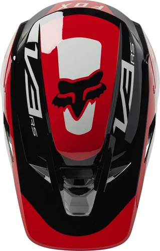 Miniatura 5 de Fox Racing Casco Unisex V3 RS para Motocross y Bicicleta de Tierra, Negro/Blanco/Naranja, Pequeño