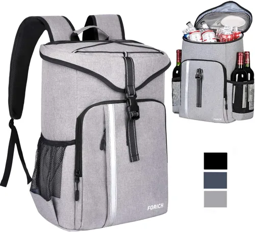 FORICH Mochila enfriadora a prueba de fugas, aislada, impermeable, ligera, suave, para la playa, para hombres y mujeres, para trabajo, almuerzo, Z -