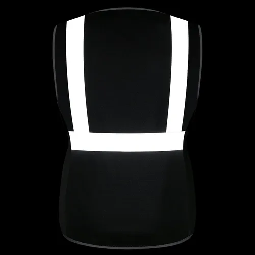 Miniatura 8 de Chaleco de seguridad para mujer, múltiples bolsillos, de alta visibilidad, reflectante, malla transpirable, chaleco de trabajo para dama, cremallera