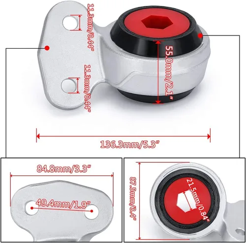 Miniatura 4 de Kit de bujes de brazo de control delantero inferior compatible con BMW E46 E85 325i 330i Z4 99-06