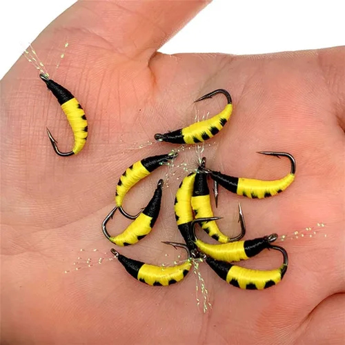 Miniatura 6 de Kit de moscas de pesca con mosca, 40/137 piezas, surtido de moscas secas/húmedas, serpentina para trucha, lubina, pez + caja de moscas