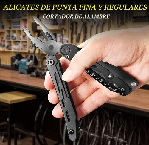 Miniatura 3 de RoverTac, navaja multiuso de bolsillo, cuchillo táctico para campamento y supervivencia, regalos para hombres, papá, esposo, multiherramienta de 18
