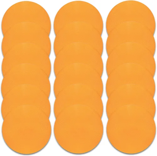 Miniatura 41 de Marcadores de punto de polietileno de 4 pulgadas/9 pulgadas, de goma antideslizante, marcadores de agilidad de conos de campo plano, puntos de suelo