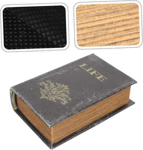 Miniatura 5 de TEHAUX Caja de almacenamiento de la Biblia, caja de almacenamiento de diccionario, alcancía secreta, libros decorativos, libro de diversión, libros