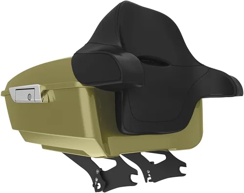 Miniatura 270 de King Tour Pack para Harley Alpine Green, cierre de paquete turístico, portaequipajes superior, soporte de montaje negro, placa de metal para Harley