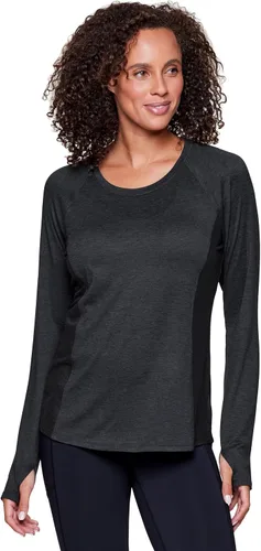 Miniatura 3 de RBX Active - Camiseta de manga larga para mujer, súper suave, con teñido espacial, para correr