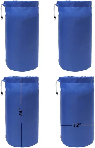 Miniatura 7 de Bolsa de saco, resistente al agua, con cordón duradero, paquete de 4
