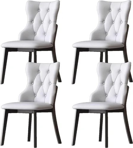 Miniatura 16 de Upholstered Dining Chairs Set, Modern Kitchen Dining Chairs Backrest Reading Office Desk Chair, for Living Room & Bedroom, Living Room, Home