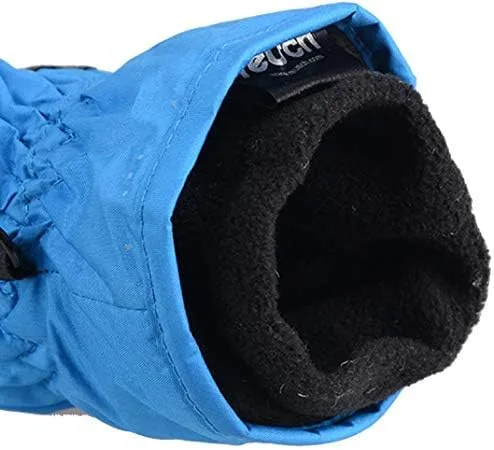 Miniatura 5 de HILEELANG Guantes de esquí de nieve para niños y niñas, impermeables, para invierno, para exteriores, para clima frío, guantes de snowboard