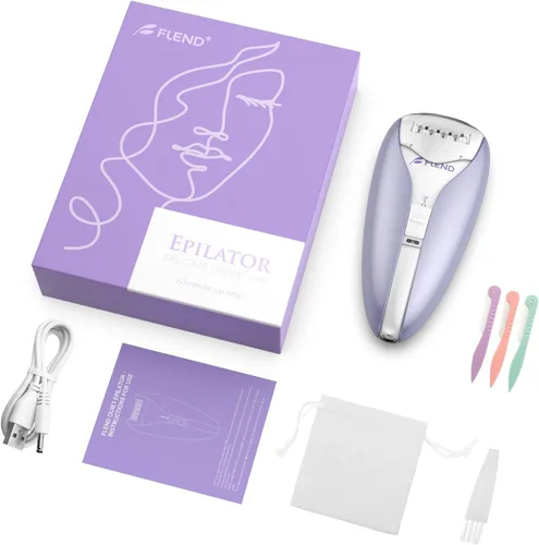 Miniatura 9 de Depiladora para mujer, dispositivo de depilación facial silencioso, tecnología de deslizamiento suave, 2 velocidades y 36 pinzas, depiladora suave