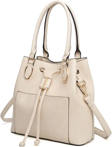 LJOSEIND Bolsos de mano de diseñador para mujer, bolsos cruzados grandes, bolsos de cubo de hombro