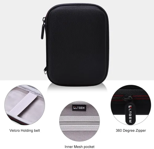 Miniatura 4 de LTGEM - Funda rígida para impresora fotográfica Canon Ivy 2 Mini/Ivy y CLIQ CLIQ CLIQ+ CLIQ 2 CLIQ+2 Impresora de cámara instantánea (negro + gris)