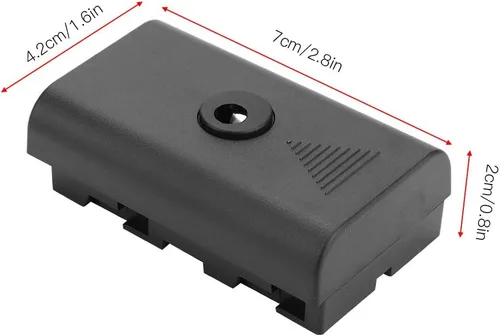 Miniatura 6 de NPF - Fuente de alimentación externa de batería ficticia, acoplador de batería ficticia para NPF550 F570 F770 F750 F970 F990 con cable USB