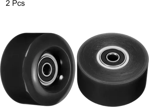 Miniatura 3 de PATIKIL Roller Skate Wheels with Bearings, Quad Skate Replacement for Double Row Skate Skateboard Indoor or Outdoor Negro
