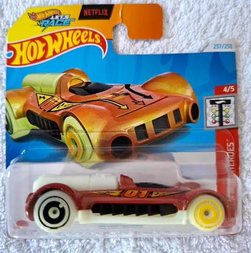 Miniatura 5 de Hot Wheels Retro-Active Orange Quarter Mile Heroes 4/5 Modelo de coche fundido a presión