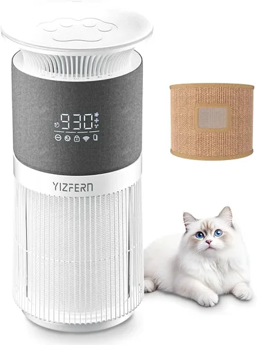 Purificador de aire para mascotas para el hogar, habitación grande de hasta 1736 pies cuadrados, purificador de aire para el hogar con filtro HEPA