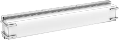 Miniatura 8 de Luz de baño LED sobre espejo de 16" con pantalla de lámpara blanca lechosa 4000K, acabado cromado de luz diurna, barra de baño (cromado)