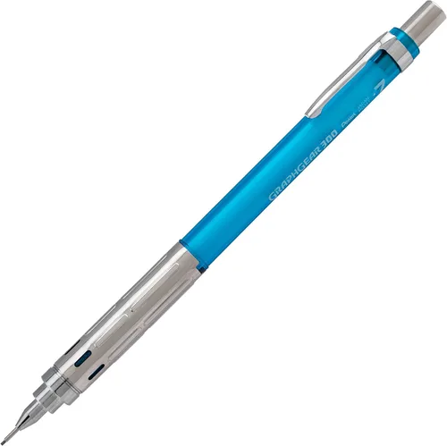 Miniatura 4 de Pentel Arts GraphGear 300 - Portaminas (0.012 in), línea extrafina, 1 paquete, barril naranja
