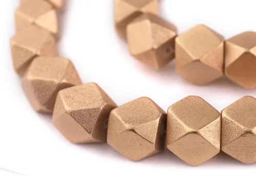 Miniatura 24 de TheBeadChest - Cuentas de madera de cubo sin esquinas azul azul: cuentas orgánicas naturales de corte de diamante de 0.787 in para la fabricación