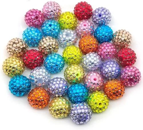 Miniatura 11 de Cuentas de diamantes de imitación de colores de 0.78 pulgadas, 0.63 pulgadas, 0.55 pulgadas, 0.394 pulgadas, 0.394 pulgadas, 0.394 pulgadas, 0.394