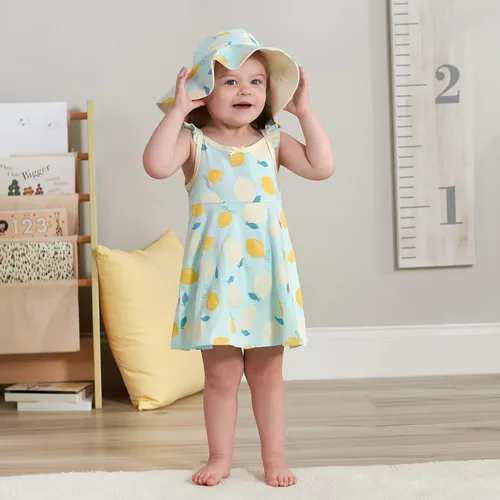 Miniatura 2 de Gerber Baby-girls - Juego de 3 piezas, funda para pañales y gorro