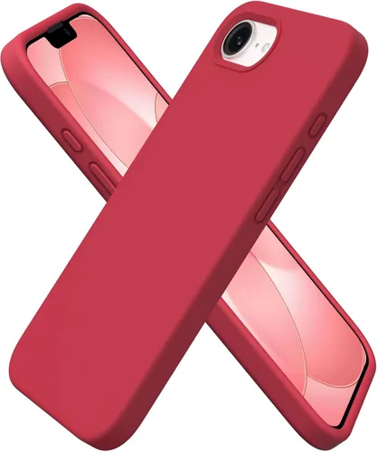 Miniatura 11 de ORNARTO Funda compatible con iPhone 16e de 6.1 pulgadas (2025), silicona líquida de 3 capas cubierta completa de goma de gel suave, funda protectora