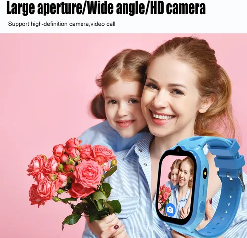 Miniatura 4 de Reloj inteligente 4G para niños, rastreador GPS, relojes inteligentes con videollamadas, juegos de rompecabezas de llamadas bidireccionales, chat