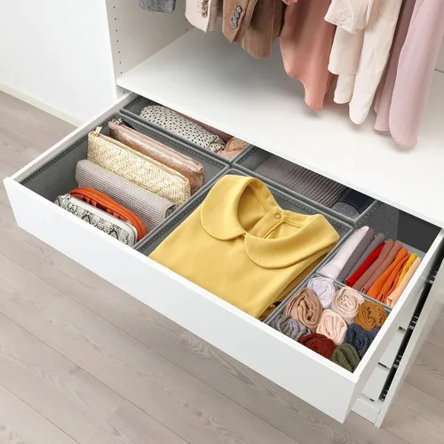 Miniatura 6 de Paquete de 12 organizadores de cajones para ropa, caja de almacenamiento de ropa plegable, organizadores divisores de cajones de cómoda y armario