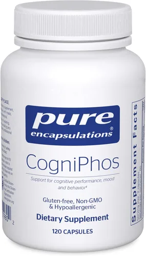 Pure Encapsulations CogniPhos - Suplemento de acetil-L-carnitina con cognizina citicolina y fosfatidilserina - Apoya la memoria y la mentalidad