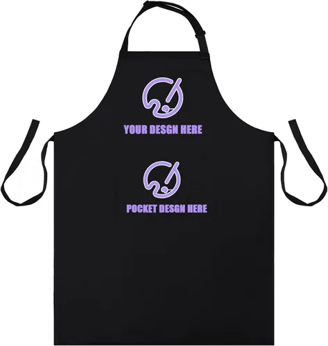 Miniatura 25 de BeautyWill Delantal personalizado personalizado para hombres y mujeres, delantales de cocina personalizados con bolsillos, nombre, texto, logotipo