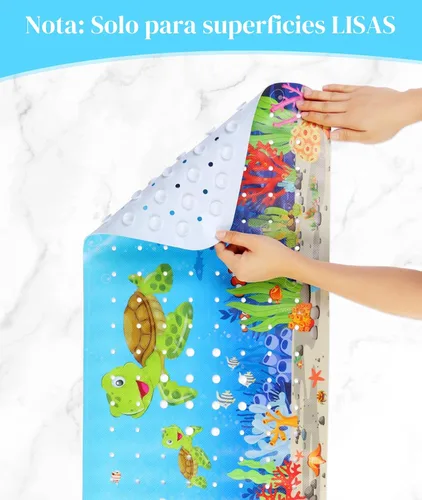 Miniatura 3 de Secopad Alfombra de Baño para Bañera Antideslizante, Lavable a Máquina, Alfombra Antideslizante de Ducha para Bañera de Bebé con Dibujos Animados