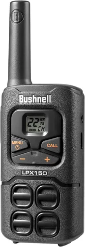 Miniatura 11 de Bushnell LPX150 Walkie Talkie Radio – Calidad fiable, diseño resistente, 0.5 W de potencia para 20 millas de alcance, radios bidireccionales