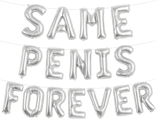 Miniatura 8 de Globos colgantes de 16 pulgadas con texto en inglés "Same Forever", globos de letras de aluminio de oro rosa para bodas, despedidas de soltera