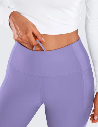 Miniatura 3 de CRZ YOGA Leggings con Forro Polar con Bolsillos 28'' - Térmicos Casuales de Descanso Entrenamiento para Mujeres Yoga Pantalones de Longitud Completa