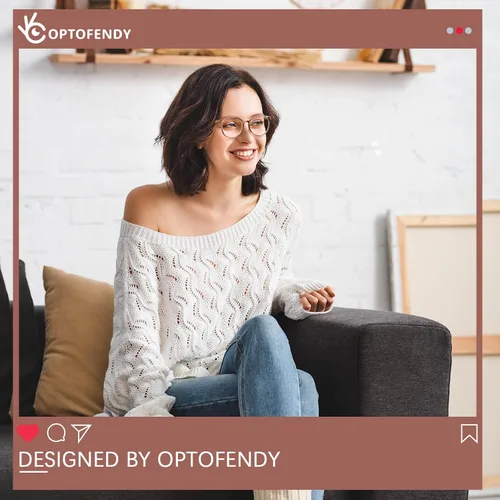 Miniatura 2 de TR90 - Lentes de lectura para mujeres, modernas, redondas, con bloqueo de luz azul para computadora, antifatiga ocular y antirreflejante UV