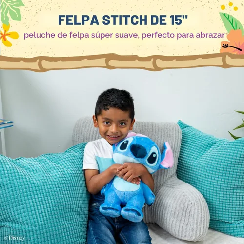 Miniatura 2 de Disney Baby Lilo & Stitch Animal de Peluche Suave y Abrazable Juguete de Peluche Lindo para Niños Pequeños y Niñas, Regalo para Niños, Stitch Azul