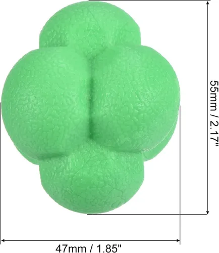 Miniatura 2 de PATIKIL Bolas de reacción de rebote, entrenamiento de coordinación pelota agilidad entrenador TPR de alta dificultad, para reflejo de velocidad Verde