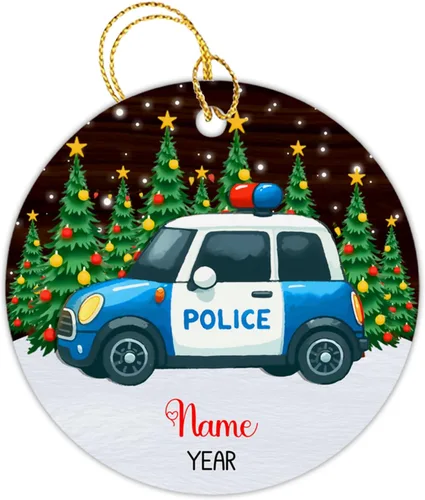 Miniatura 15 de Adorno de Navidad de ambulancia 2023, adorno de ambulancia personalizado con nombre y año, adorno paramédico personalizado, decoración colgante