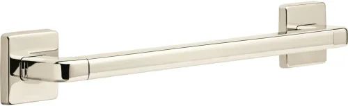 DELTA FAUCET 41918-PN - Barra de seguridad angular moderna para baño, 18 pulgadas, níquel pulido, 3.00 x 21.00 x 2.75 pulgadas
