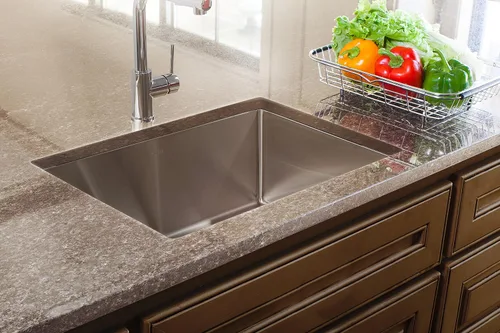 Miniatura 10 de Franke - Fregadero de cocina Vector de 25 pulgadas. De montaje dual, una sola batea, 1 agujero y 9 pulgadas de profundidad con sistema
