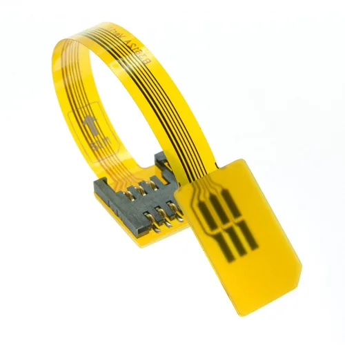 Miniatura 3 de cablecc GSM CDMA estándar UIM SIM Card Kit macho a hembra extensión suave plana FPC cable extensor 3.9 in