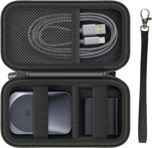 ANKHOH Funda de viaje para estación de carga inalámbrica 3 en 1 Anker Prime | Bolsa de transporte EVA con compartimentos para cargador y cables