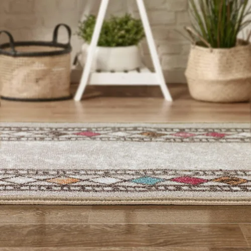 Miniatura 8 de Antep Rugs - Alfombras modernas con bordes, antideslizantes (antideslizante), de perfil bajo con respaldo de goma, para cocina, juego de 2 piezas