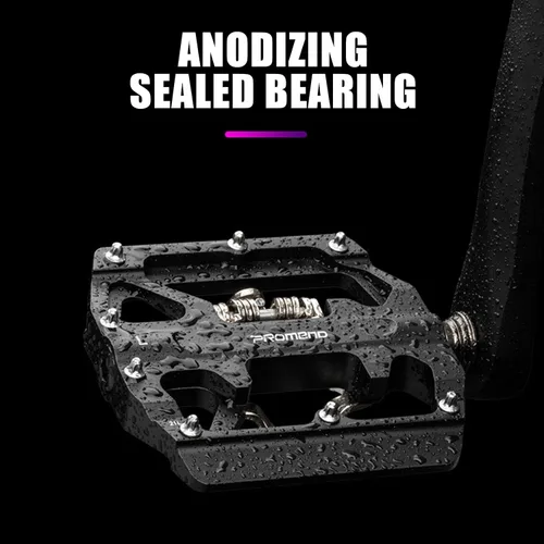 Miniatura 4 de Pedales de bicicleta de montaña Sistema SPD Dual Función CNC Aluminio Bicicletas Ampliar Pedales DU Cojinete Accesorios con tacos para Carretera MTB