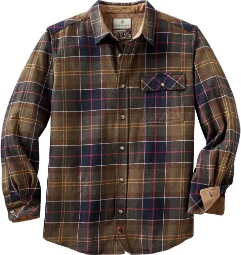 Miniatura 55 de Legendary Whitetails Camisa de franela de manga larga con botones para hombre, 100% algodón