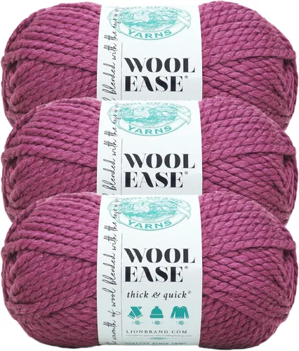 Miniatura 59 de Lion Brand Yarn - Ovillo de lana Wool-Ease Thick & Quick color fuerza aérea